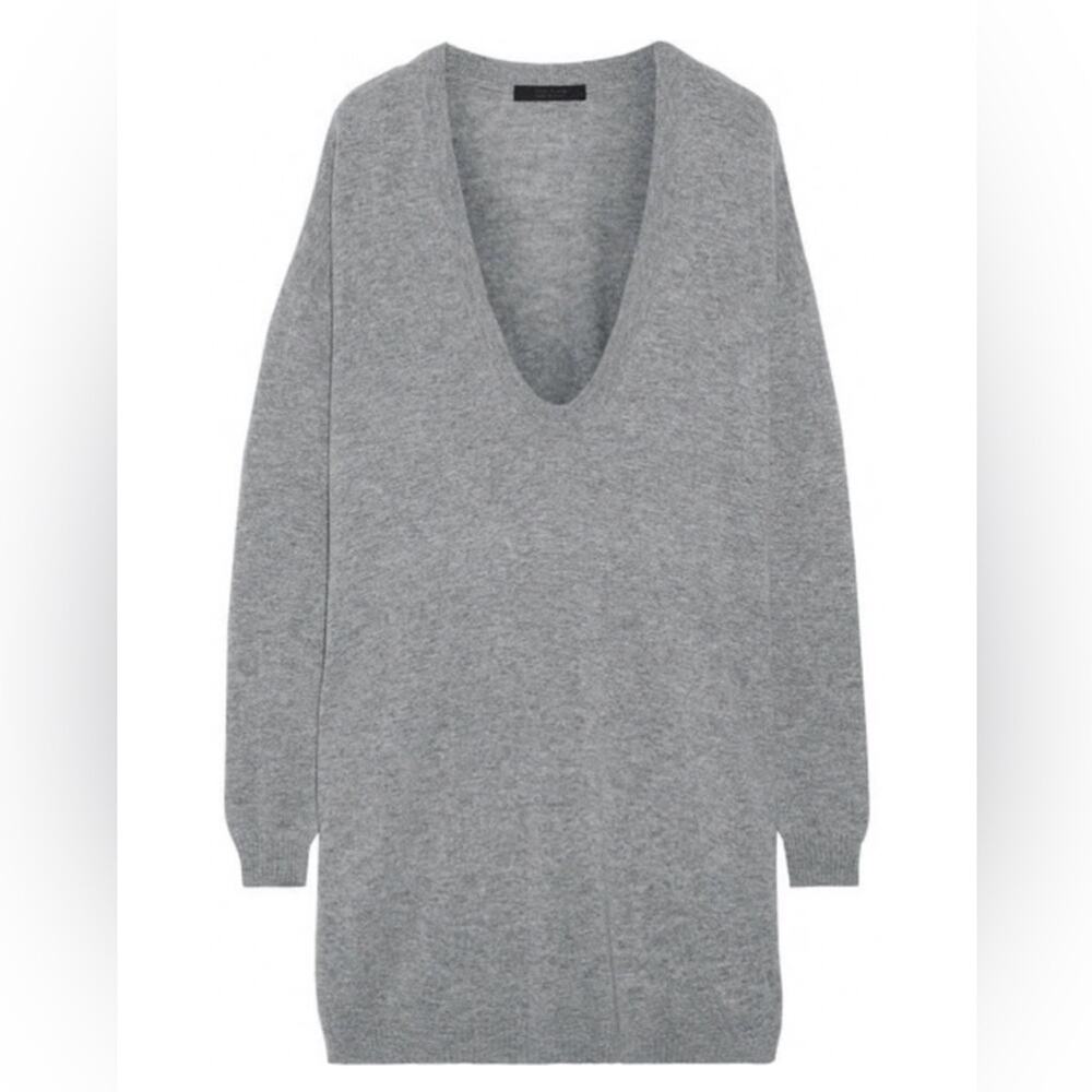 The Row Maita Grey Sweater Dress size XS '18 Mini Merino Wool Cashmere Pockets